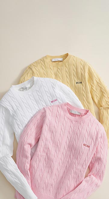 Give Mom’s Gift A Little Character(s). Give Mom’s Gift A Little Character(s). Monogram her sweater or shirt for a very special personal touch.