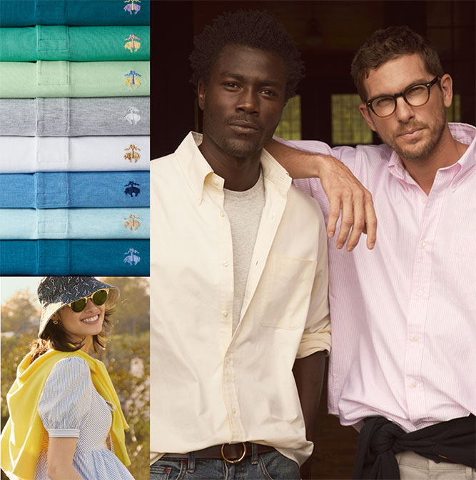Two Men in Brooks Brothers Oxford Button Down Shirts