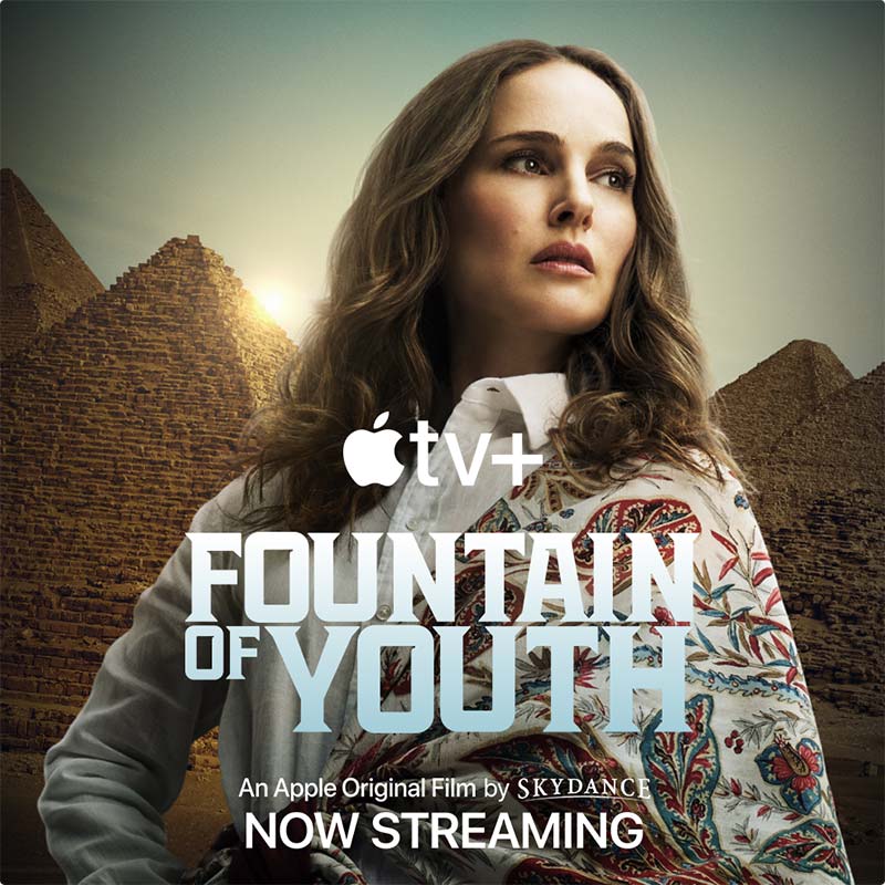 Fountain of Youth - Charlotte Purdue. An Apple Original Film by Skydance. Now Streaming on Apple TV+. Rated PG13. Subscription required for AppleTV+