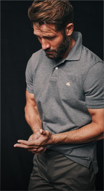 The Golden Fleece ® Pique Polo Shirt: Knit from Supima® cotton for superior softness, crafted to resist shrinking and fading.