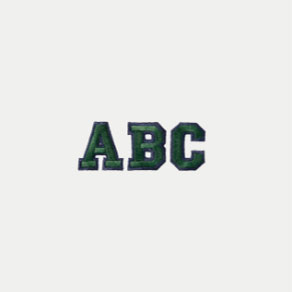 Monogram Styles - Varsity Navy Green font